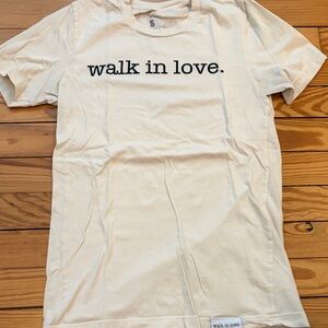 Walk in Love White Short Sleeve Tee